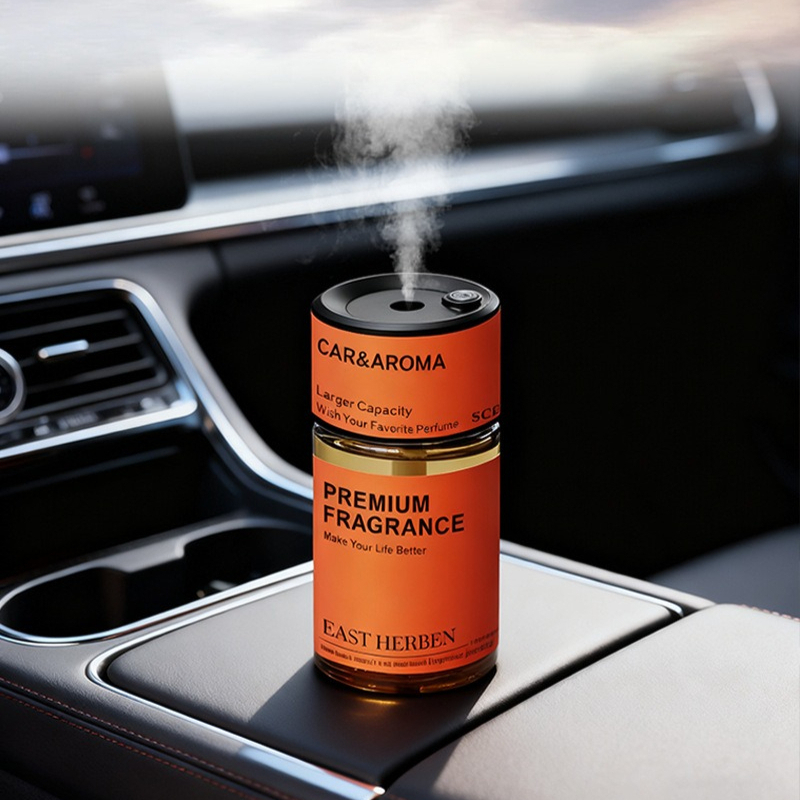 Car Fragrance Diffuser - เครื่องกระจายกลิ่นหอมในรถยนต์อัจฉริยะ AI ใช้พลังงานจาก USB พร้อมฟังก์ชั่นพ่นละอองน้ำมันหอมระเหย กลิ่นหอมสดชื่นสำหรับบ้านและอากาศบริสุทธิ์