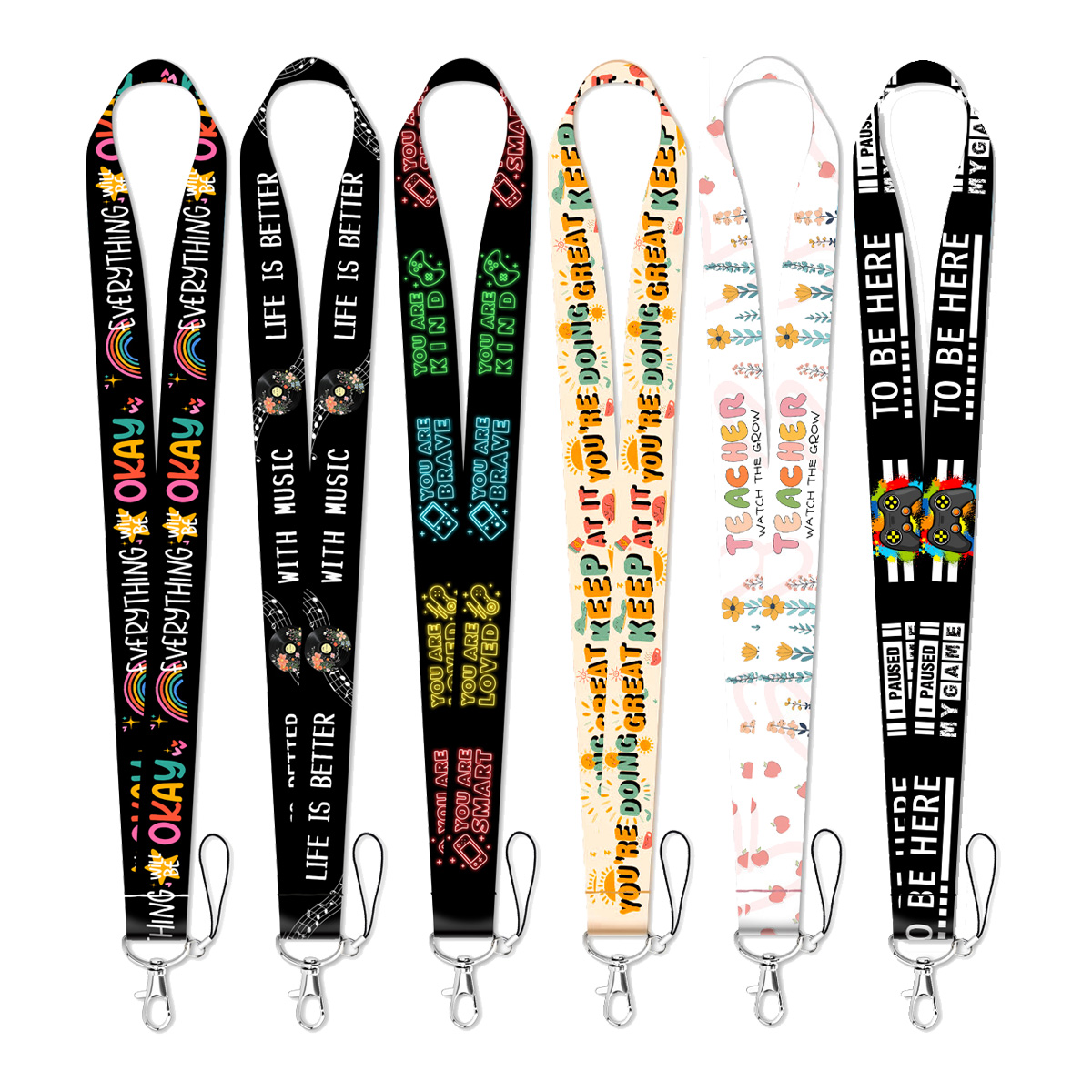 Car Accessories Quotation - สายคล้องกุญแจแบบเชือกพร้อมคำคม สายคล้องคอสำหรับรถยนต์ รถจักรยานยนต์ กุญแจ ป้องกันการสูญหาย อุปกรณ์เสริม