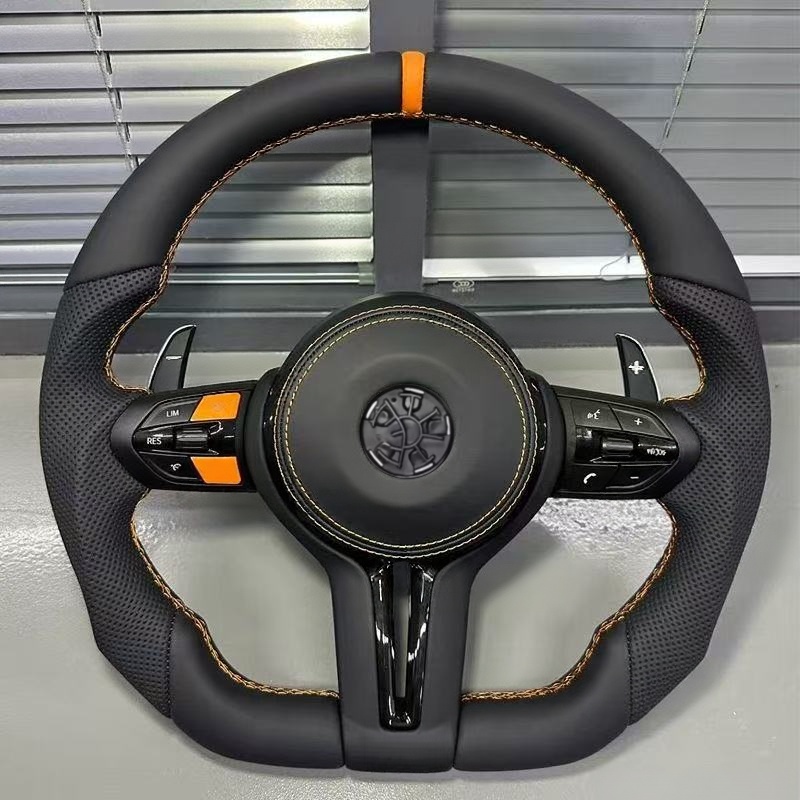 Car Accessories For Steering Wheel - พวงมาลัยรถยนต์หุ้มหนัง สำหรับ BMW F10 F11 F07