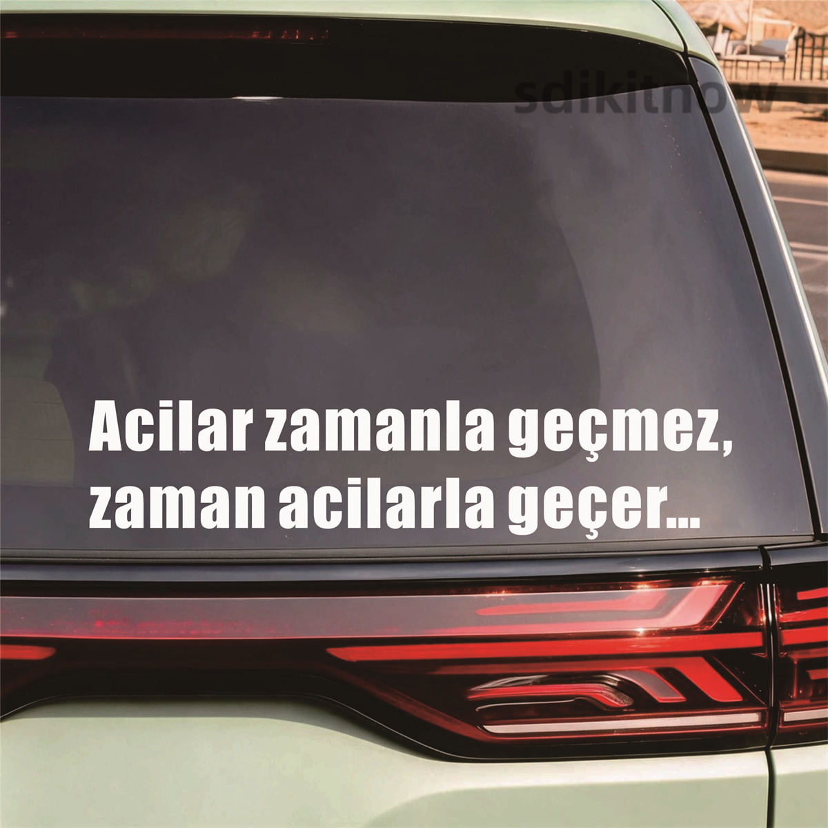 Car Accessories Quotation - สติกเกอร์ติดรถยนต์ สติกเกอร์ติดผนัง ประตู ตัวอักษรตุรกี คำคม ไวนิล
