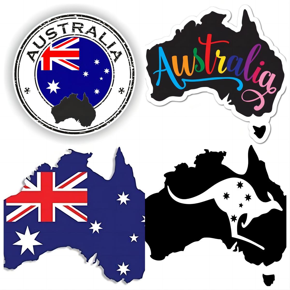 Car Accessories Australia - สติกเกอร์ธงชาติออสเตรเลียและสติกเกอร์ติดรถยนต์ อุปกรณ์ตกแต่งรถจักรยานยนต์ สติกเกอร์กระจกมองหลังภายนอกรถยนต์