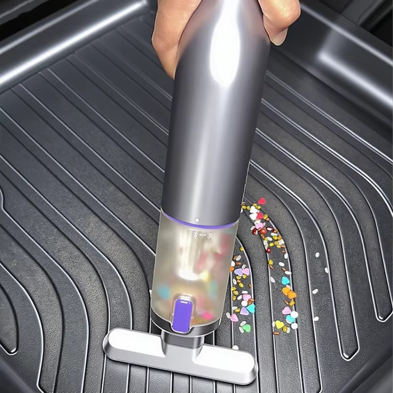 Car Vacuum Cleaner - เครื่องดูดฝุ่นไร้สายแบบพกพา Airo Tomavor Mini ใช้พลังงานจากแบตเตอรี่ พร้อมหัวดูด