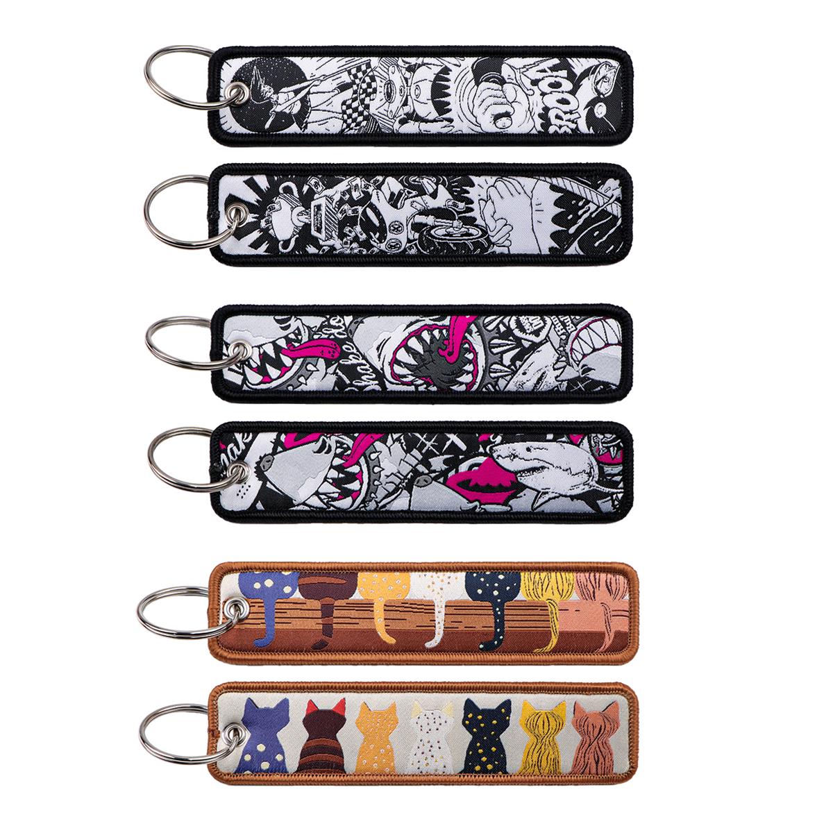พวงกุญแจปักลายการ์ตูนแมวฉลาม 1 - Car Accessories Quotation บทวิจารณ์และราคา