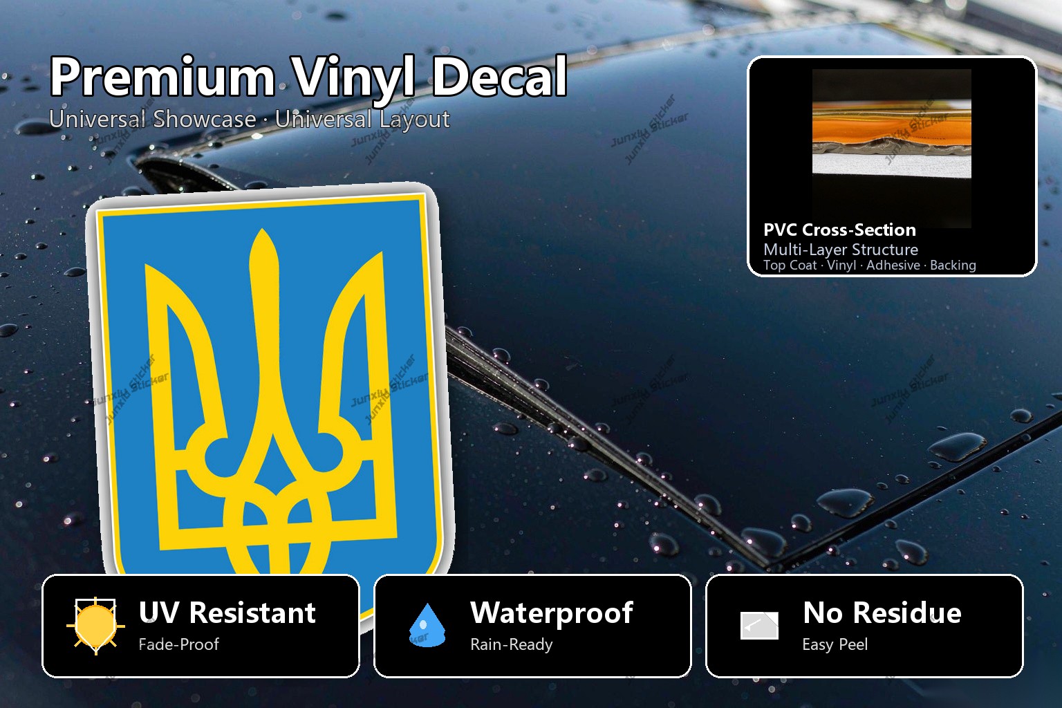 สติกเกอร์ติดรถยนต์ PVC ลายธงชา - Car Accessories Zimbabwe บทวิจารณ์และราคา
