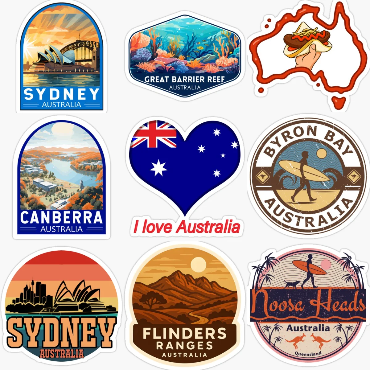 สติกเกอร์ติดรถยนต์ลายธงชาติออส - Car Accessories Australia บทวิจารณ์และราคา