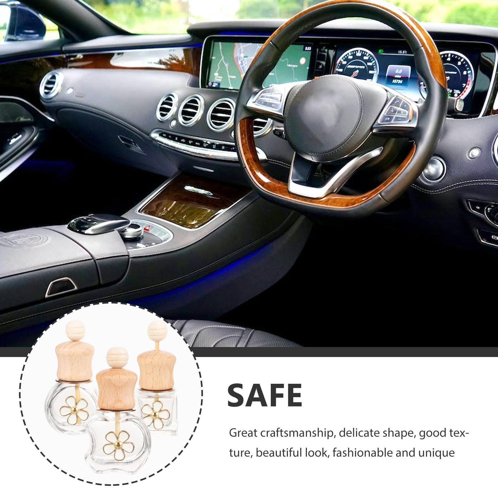 ชุดขวดน้ำหอมปรับอากาศในรถยนต์  - Car Fragrance Diffuser บทวิจารณ์และราคา