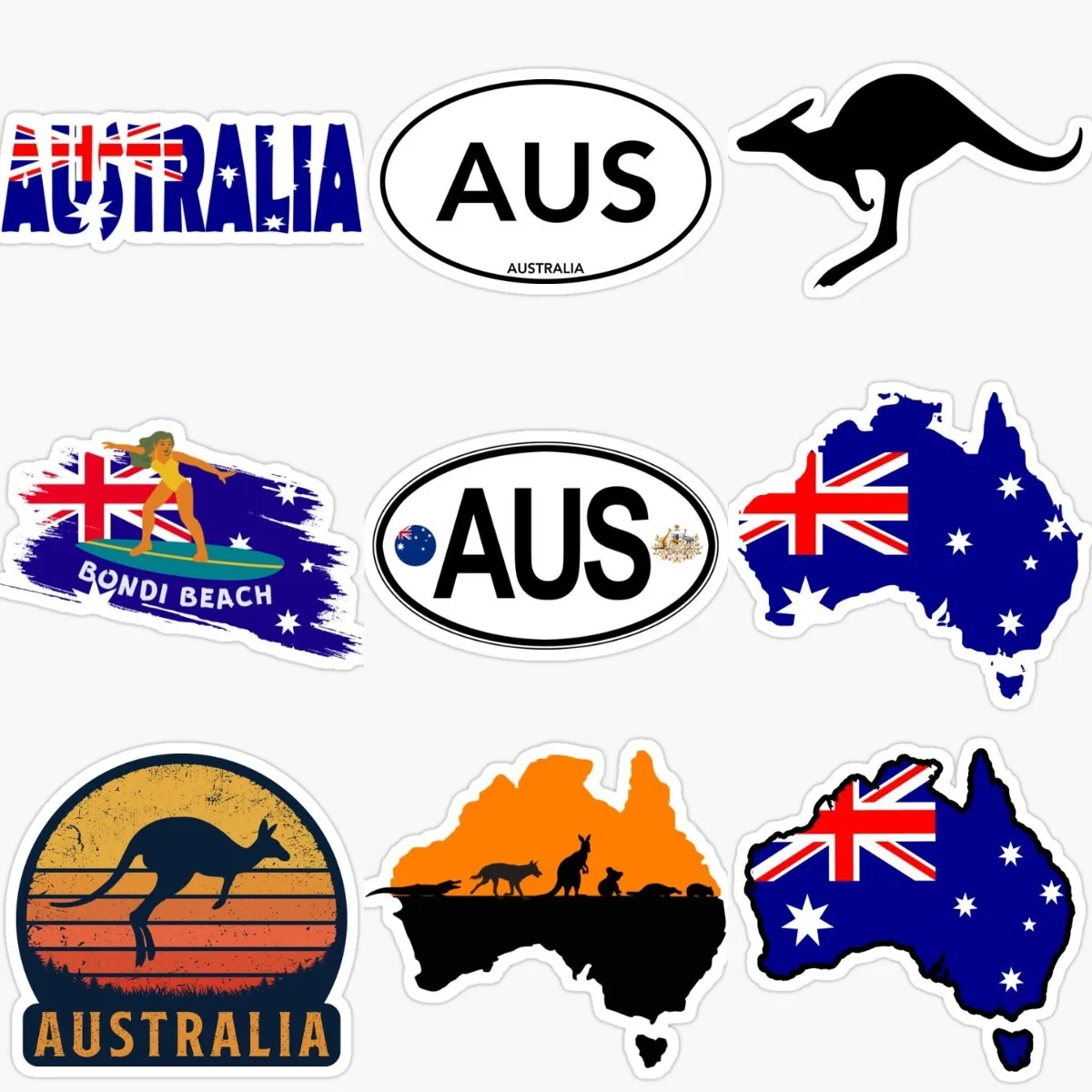Creative AUS ออสเตรเลียธงแผนที - Car Accessories Australia บทวิจารณ์และราคา
