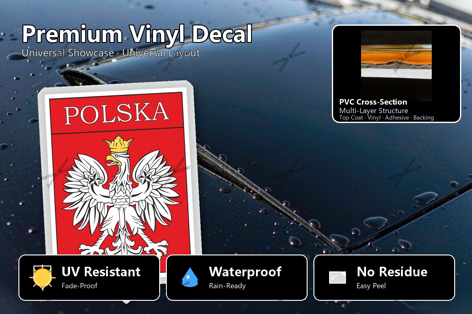สติกเกอร์ติดรถยนต์ PVC รูปจิงโ - Car Accessories Australia บทวิจารณ์และราคา