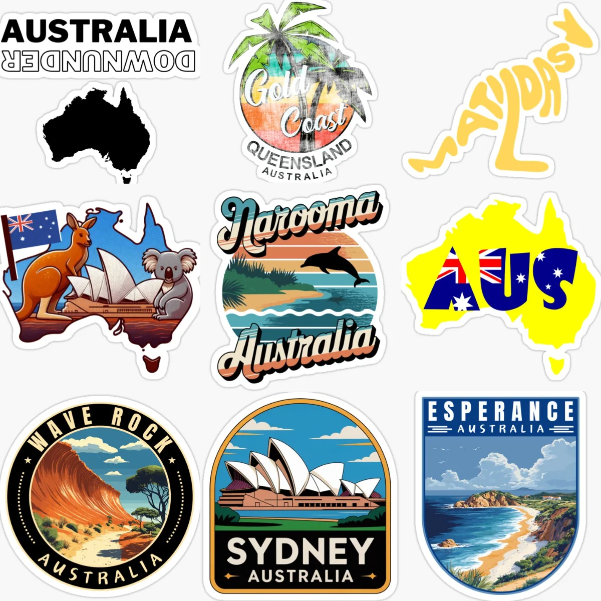 AUS ออสเตรเลียธงแผนที่ประเทศ ต - Car Accessories Australia บทวิจารณ์และราคา