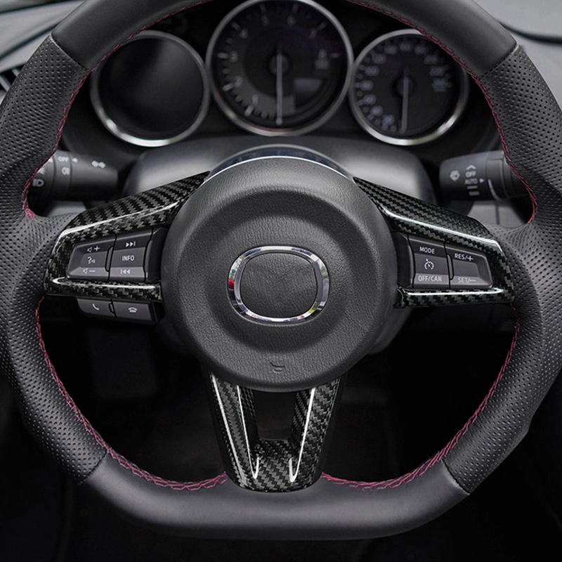 สติ๊กเกอร์ตกแต่งกรอบปุ่มพวงมาล - Car Accessories For Steering Wheel บทวิจารณ์และราคา